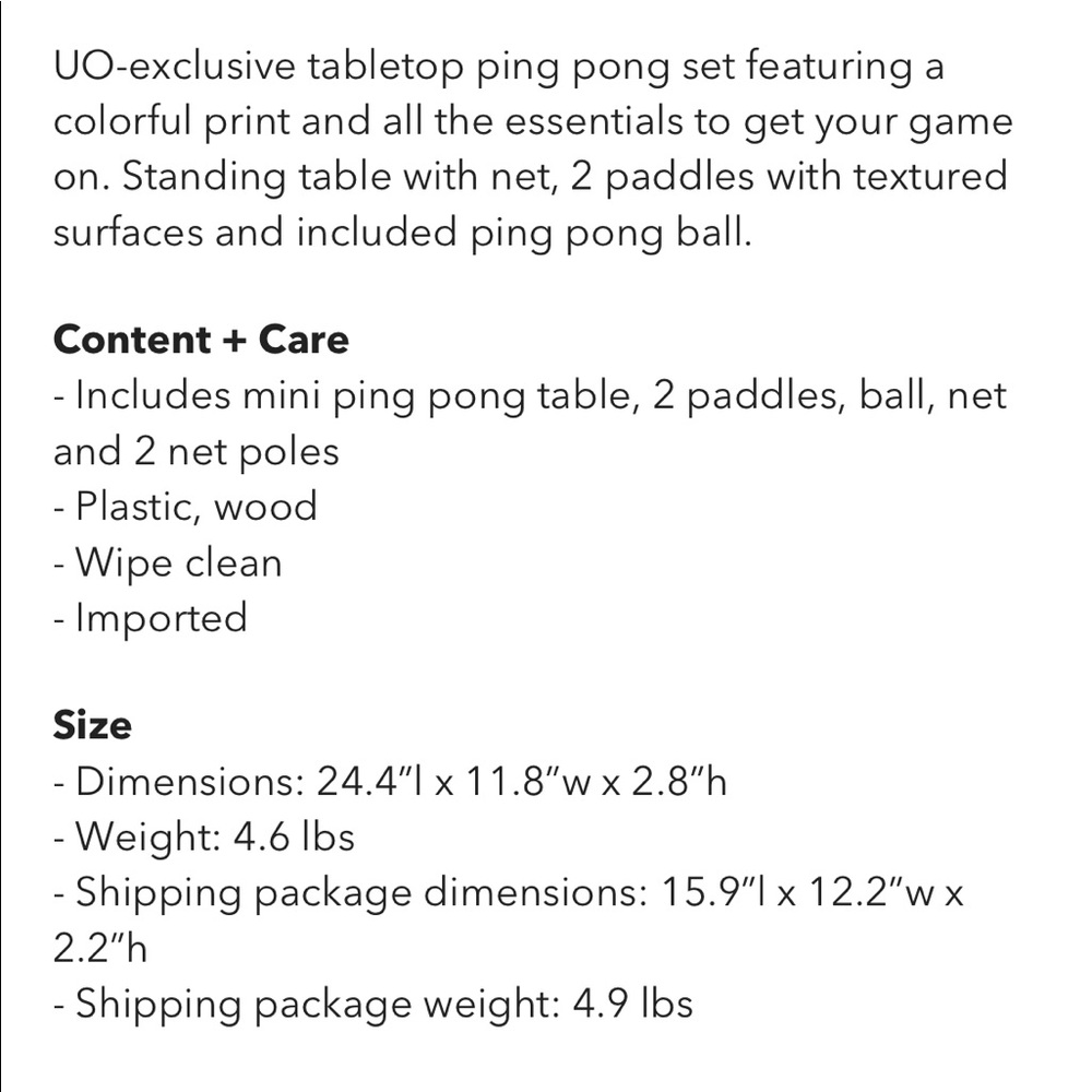 NWT Tabletop Ping Pong Game! - Picture 6 of 6